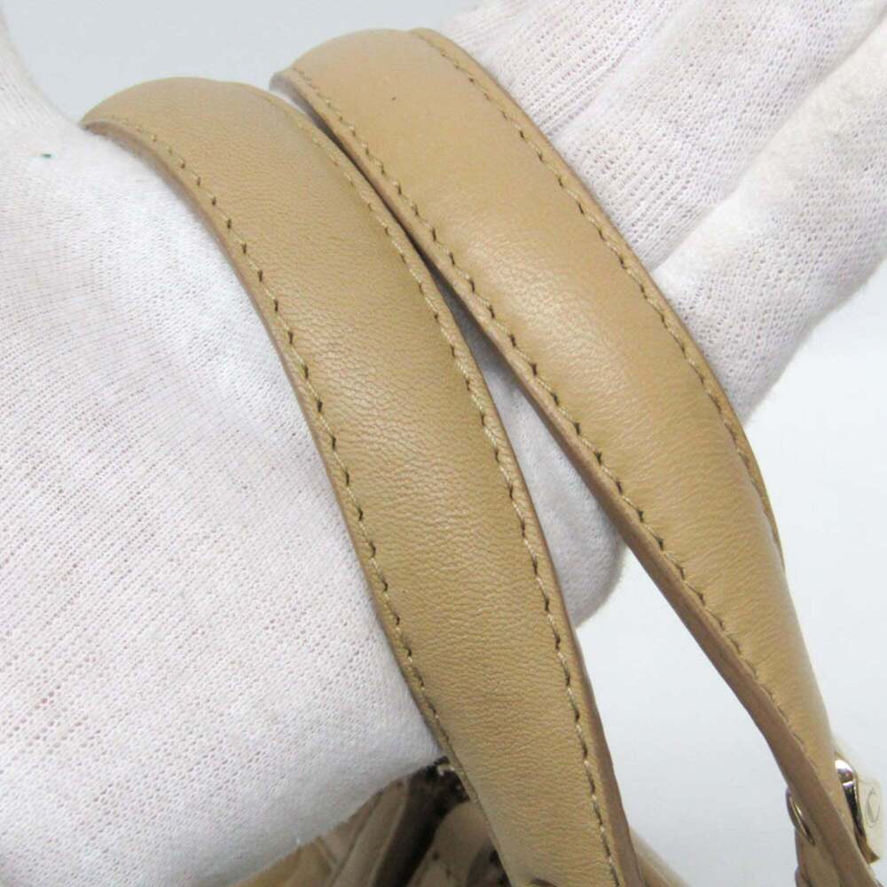 CHRISTIAN DIOR Cream Leather Shoulder Bag - Picture 13 of 16